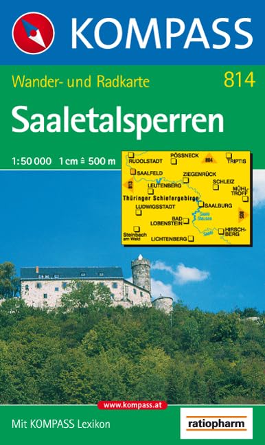 Saaletalsperren: Wanderkarte mit Kurzführer und Radwegen. 1:50.000 Leisure, Home & Garden