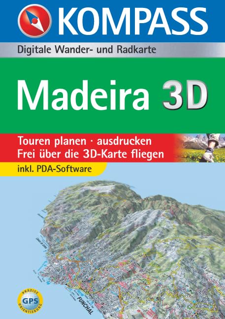 Madeira 3D: Digitale Wander- und Radkarte: Planen, Ausdrucken, Wandern. GPS-tauglich, leicht zu bedienen. Für Windows 98/ME/2000/XP. Dtsch.-Italien. (KOMPASS Digitale Karten, Band 4234) Leisure, Home & Garden