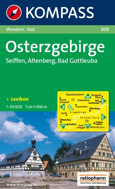 Osterzgebirge: Wander- und Radtourenkarte. Seiffen - Altenberg - Bad Gottleuba. 1:50.000 Leisure, Home & Garden
