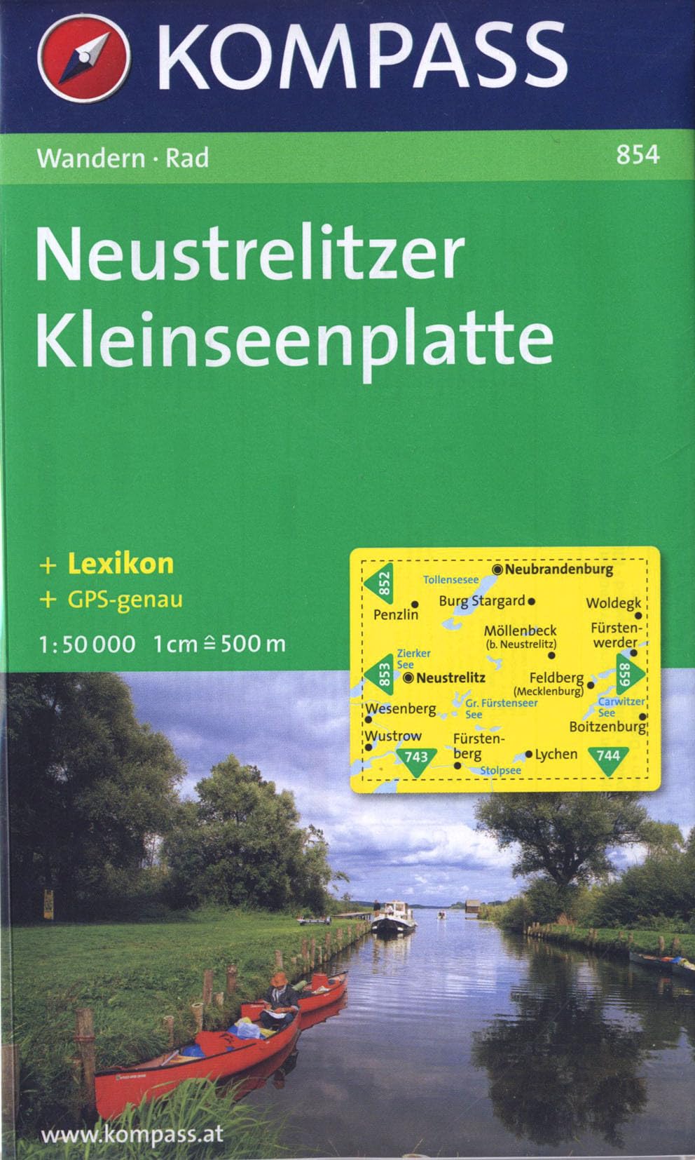 Neustrelitzer Kleinseenplatte: Wanderkarte mit Kurzführer und Radrouten. GPS-genau. 1:50000 (KOMPASS Wanderkarte) Leisure, Home & Garden
