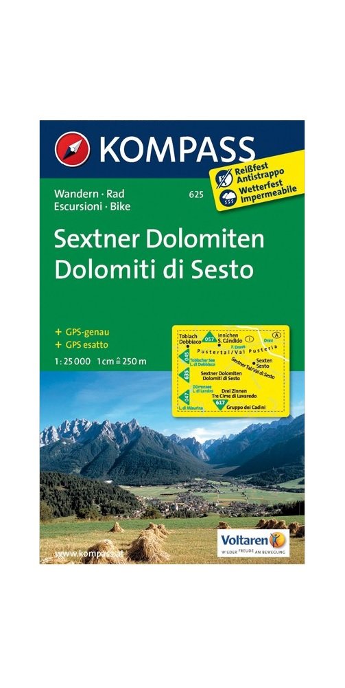 Sextner Dolomiten/Dolomiti di Sesto 1 : 25.000: Wander- und Bikekarte. Dolomiti di Sesto. Carta escursionistica e cicloturistica. GPS-genau Leisure, Home & Garden
