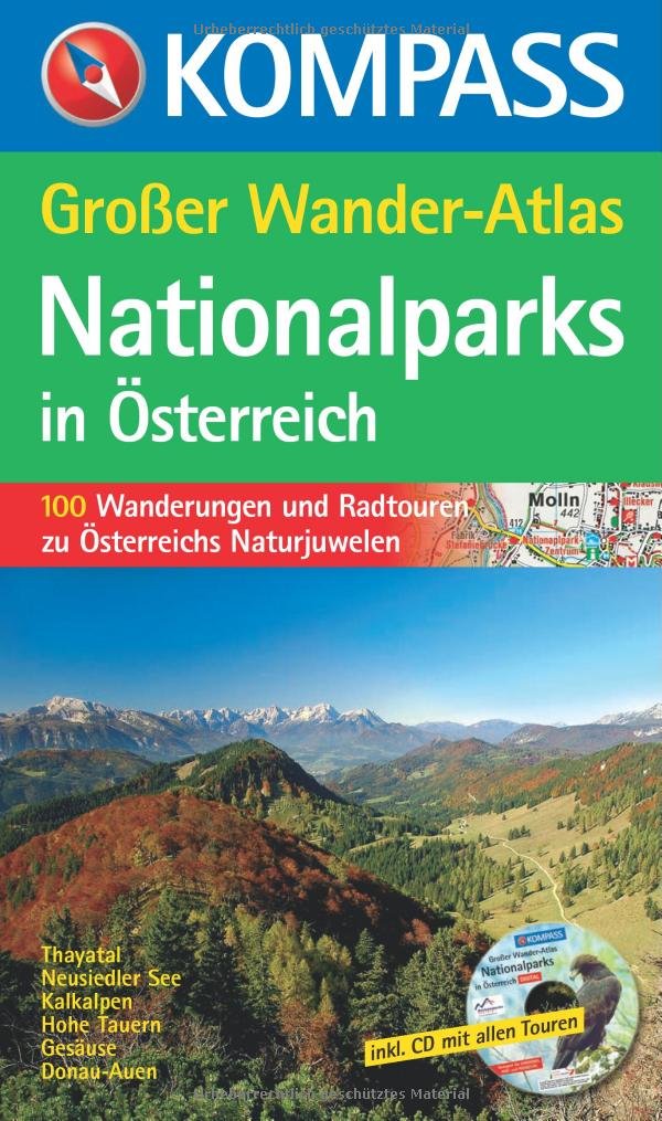 Nationalparks in Österreich: Großer Wander-Atlas (KOMPASS Großes Wanderbuch, Band 599) Leisure, Home & Garden