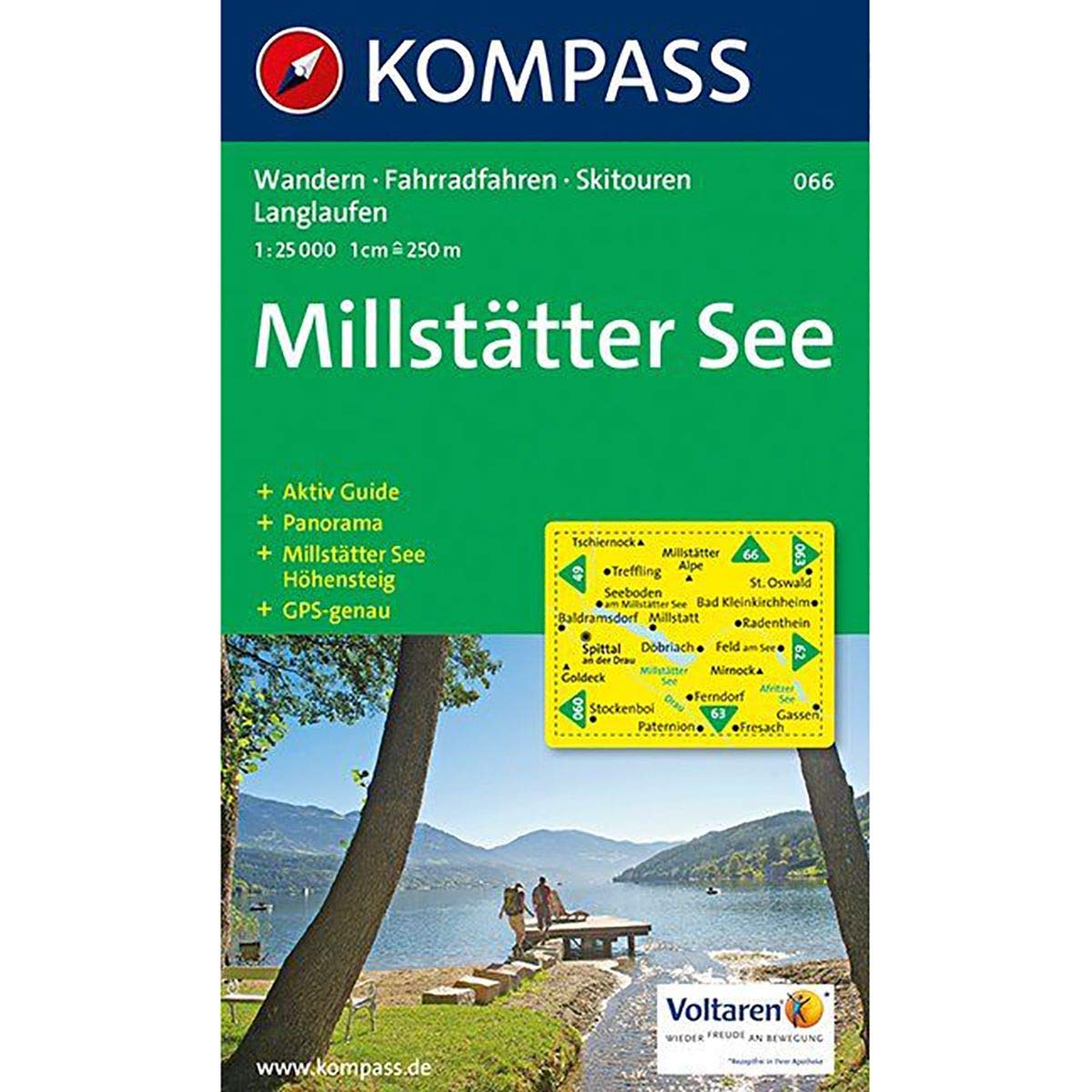 KOMPASS Wanderkarte Millstätter See Leisure, Home & Garden