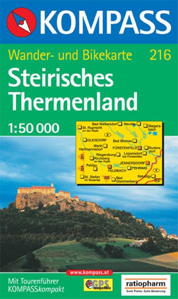 Steirisches Thermenland: Wander- und Bikekarte. GPS-genau. 1:50.000 Leisure, Home & Garden
