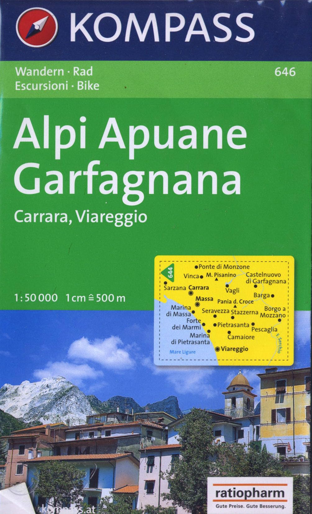 Alpi Apuane - Garfagnana - Carrara - Viareggio: Wanderkarte mit Radrouten. 1:50000 (KOMPASS Wanderkarte) Leisure, Home & Garden