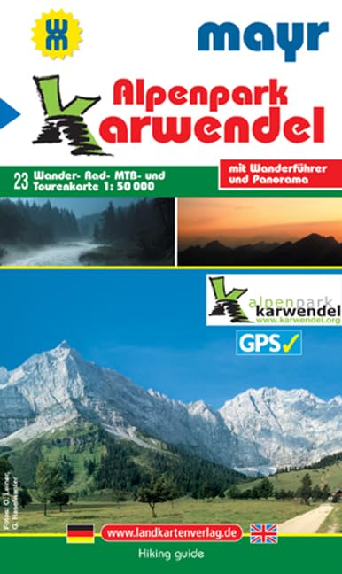 Alpenpark Karwendel: Wander-, Rad-, MTB- und Tourenkarte mit Wanderführer und Panorama. GPS-geeignet. 1:50000 (Mayr Wanderkarte) Leisure, Home & Garden