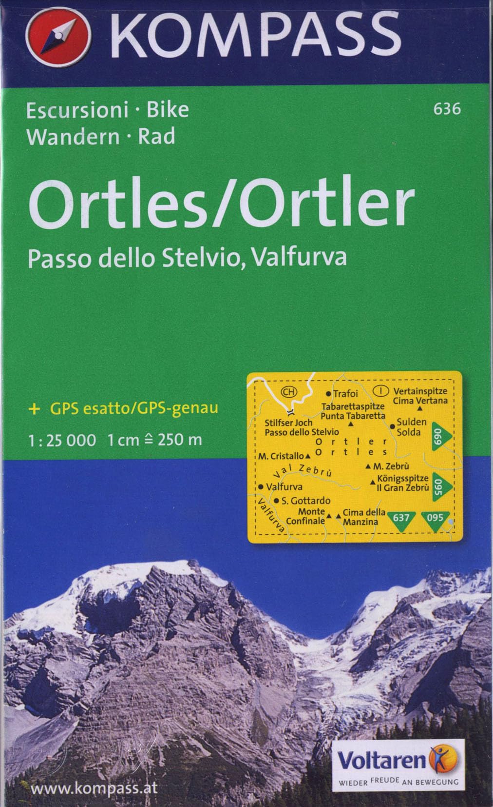 Ortler/Ortles, Stilfser Joch/Passo dello Stelvio, Valfurva. Escursioni, Bike / Wandern, Rad. GPS-genau. 1:25.000 Leisure, Home & Garden