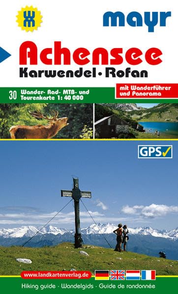 Achensee - Karwendel - Rofan 1 : 40 000: Wander-, Rad-, MTB- und Tourenkarte mit Wanderführer und Panorama book