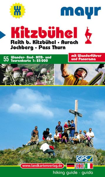 Kitzbühel: Wander-, Rad-, MTB- und Tourenkarte 1:25000 mit Wanderführer und Panorama (Mayr Wanderkarte) Leisure, Home & Garden