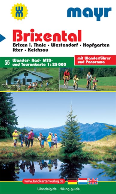 Brixental: Wander-, Rad-, MTB- und Tourenkarte 1:25000 mit Wanderführer und Panorama (Mayr Wanderkarte) Leisure, Home & Garden