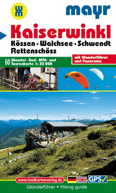 Kaiserwinkl. Kössen - Walchsee - Schwendt - Rettenschöss 1 : 35 000: Wander-, Rad-, MTB- und Tourenkarte mit Panorama. GPS-geeignet book
