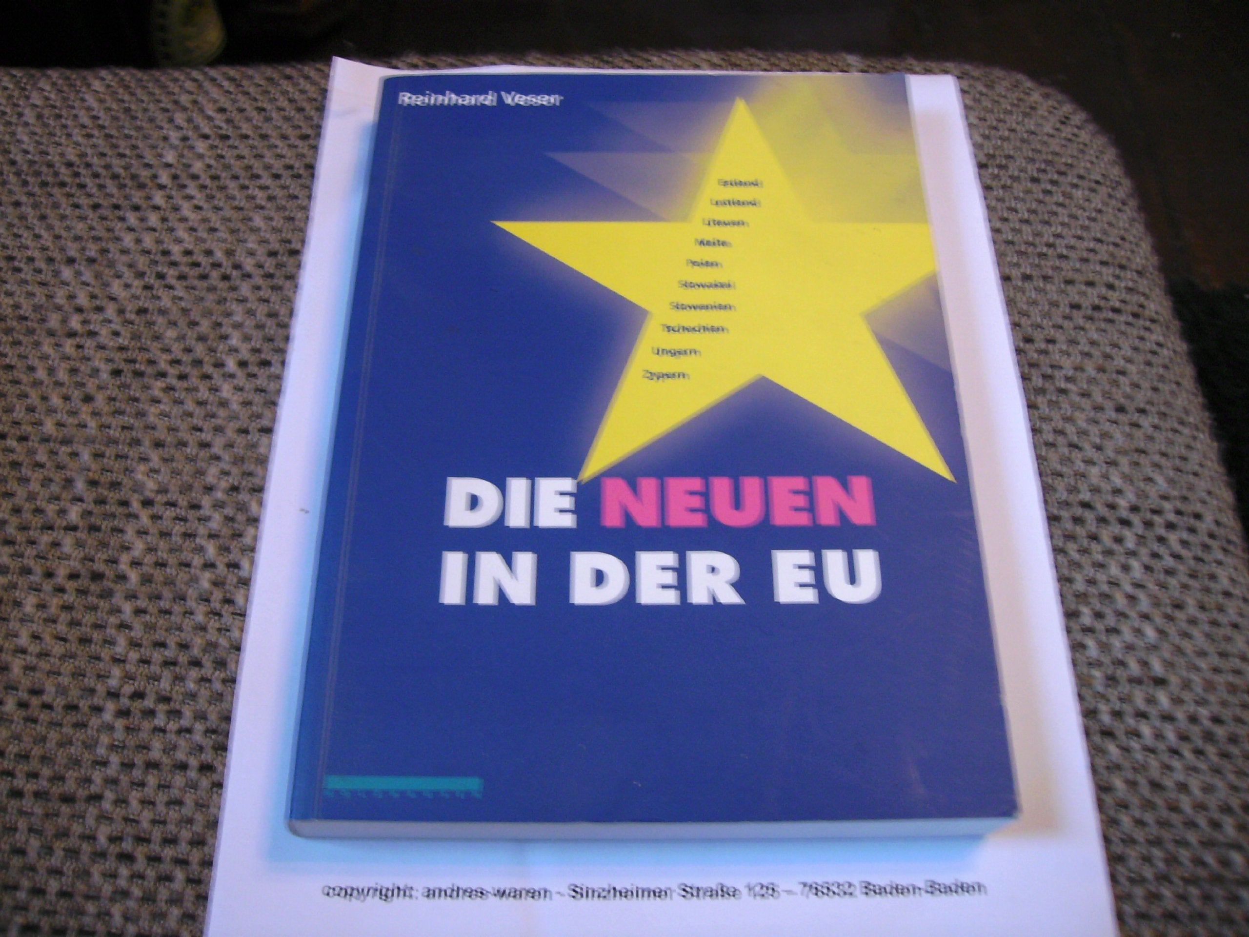 Die Neuen in der EU Politics & History