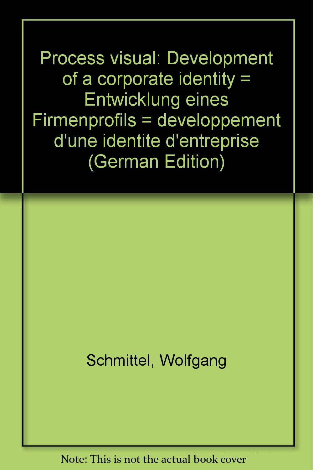 Process Visual: Entwicklung eines Firmenprofils. Text dtsch.-engl.-französ. Books