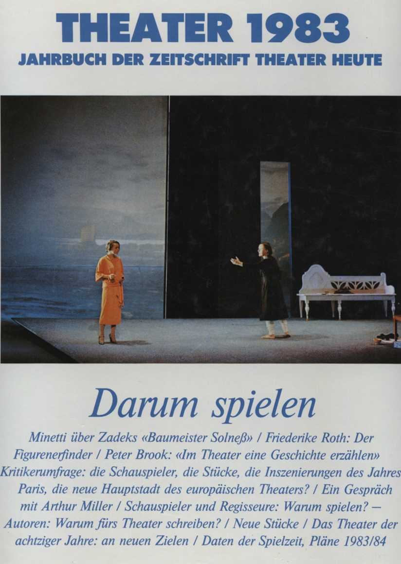 Theater 1983. Jahrbuch der Zeitschrift Theater Heute Books