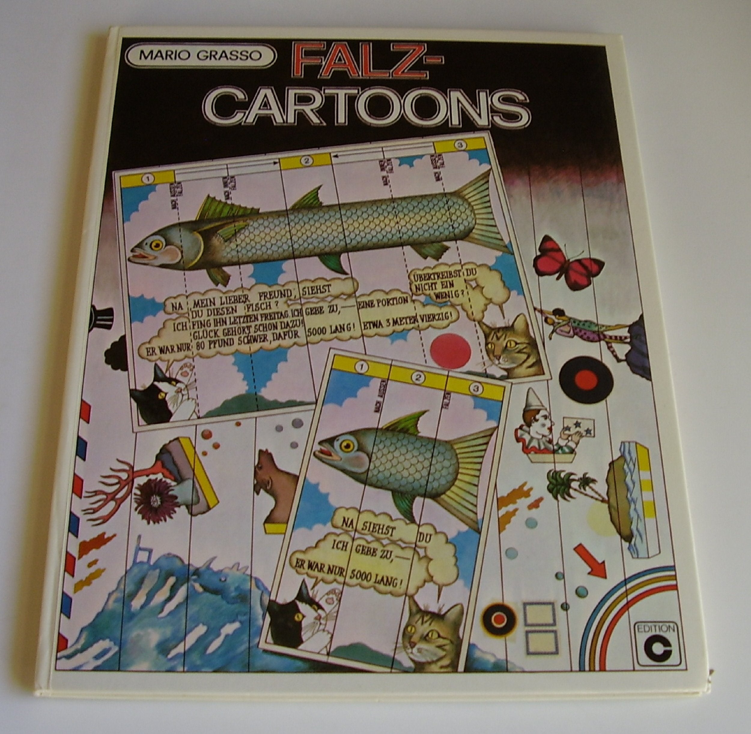 Falz-Cartoons. 16 farbige Einzelblätter in Einstecktasche zum Herausnehmen und Falzen Cartoons