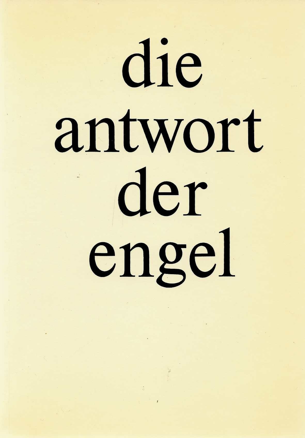 Product Image: Die Antwort der Engel: Ein Dokument
