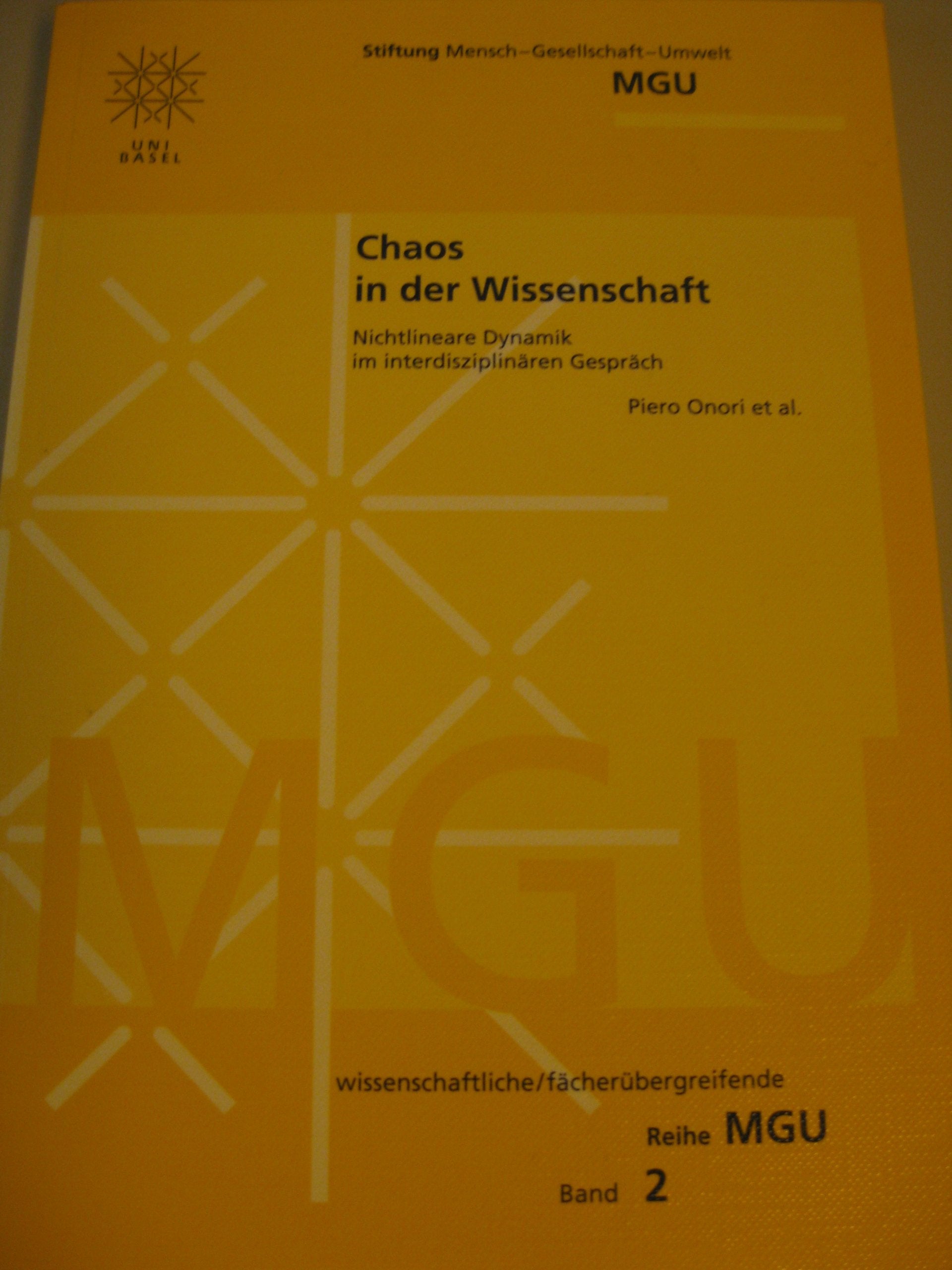 Chaos in der Wissenschaft. Nichtlineare Dynamik im interdisziplinären Gespräch Books