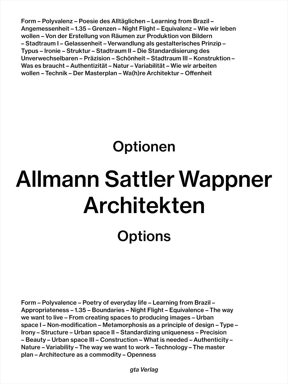 Product Image: Allmann Sattler Wappner Architekten