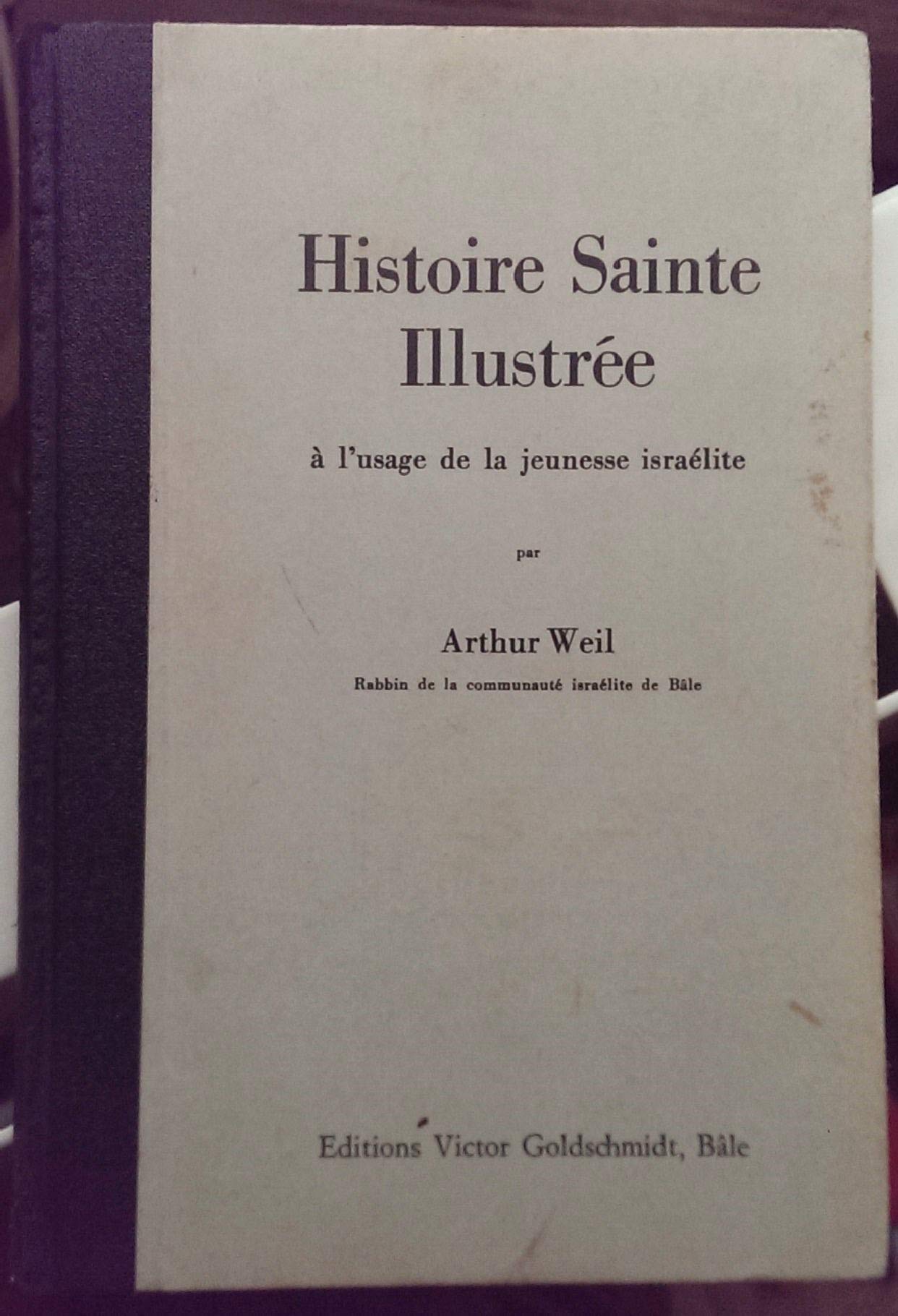 HISTOIRE SAINTE ILLUSTREE A L'USAGE DE LA JEUNESSE ISRAELITE PAR ARTHUR WEIL rabbin de la communauté israélite de Bâle book