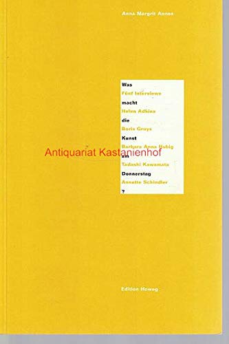 Was macht die Kunst am Donnerstag? Books