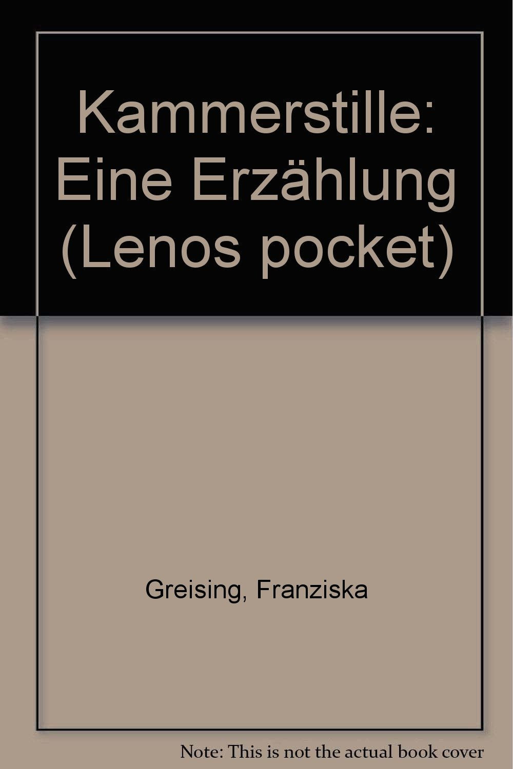 Lenos Pocket, Nr.12, Kammerstille: Eine Erzählung (LP) Contemporary literature