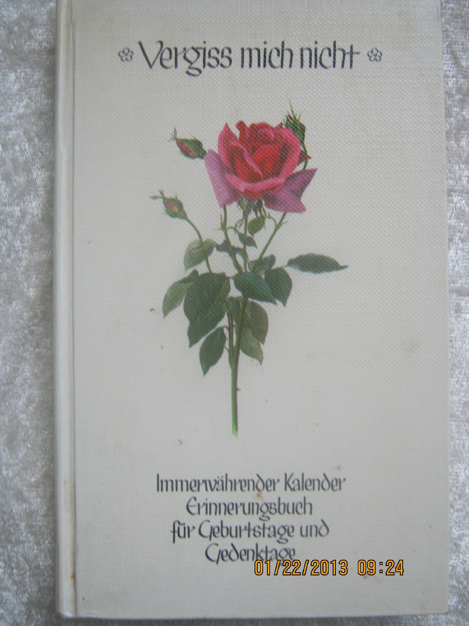 Vergiss mich nicht. Immerwährender Kalender, Erinnerungsbuch für Geburtstage und Gedenktage mit Gedanken und Gedichten aus der Weltliteratur Living & Furnishing