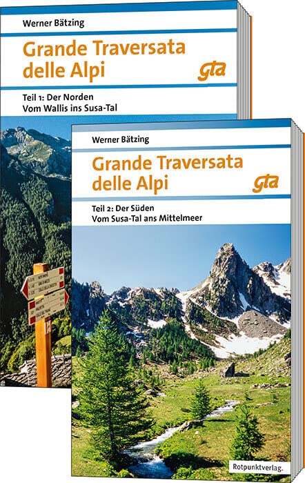 Grande Traversata delle Alpi Nord und Süd: Paket Nord und Süd: Vom Wallis ins Susa-Tal und vom Susa-Tal ans Mittelmeer | GTA Ausgabe 2018 (Naturpunkt) Travel Books