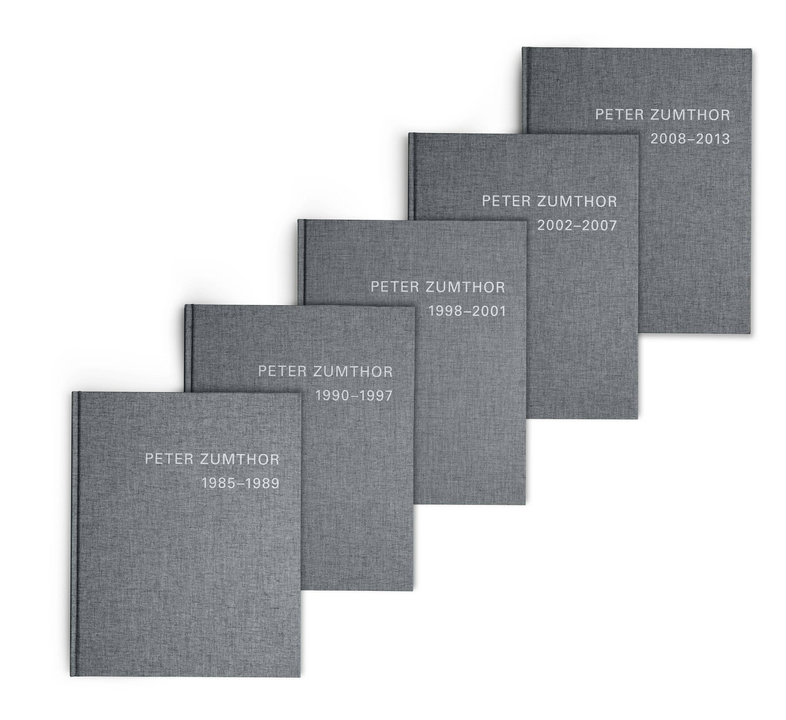 Peter Zumthor 1985-2013: Réalisations et projets, 5 volumes book