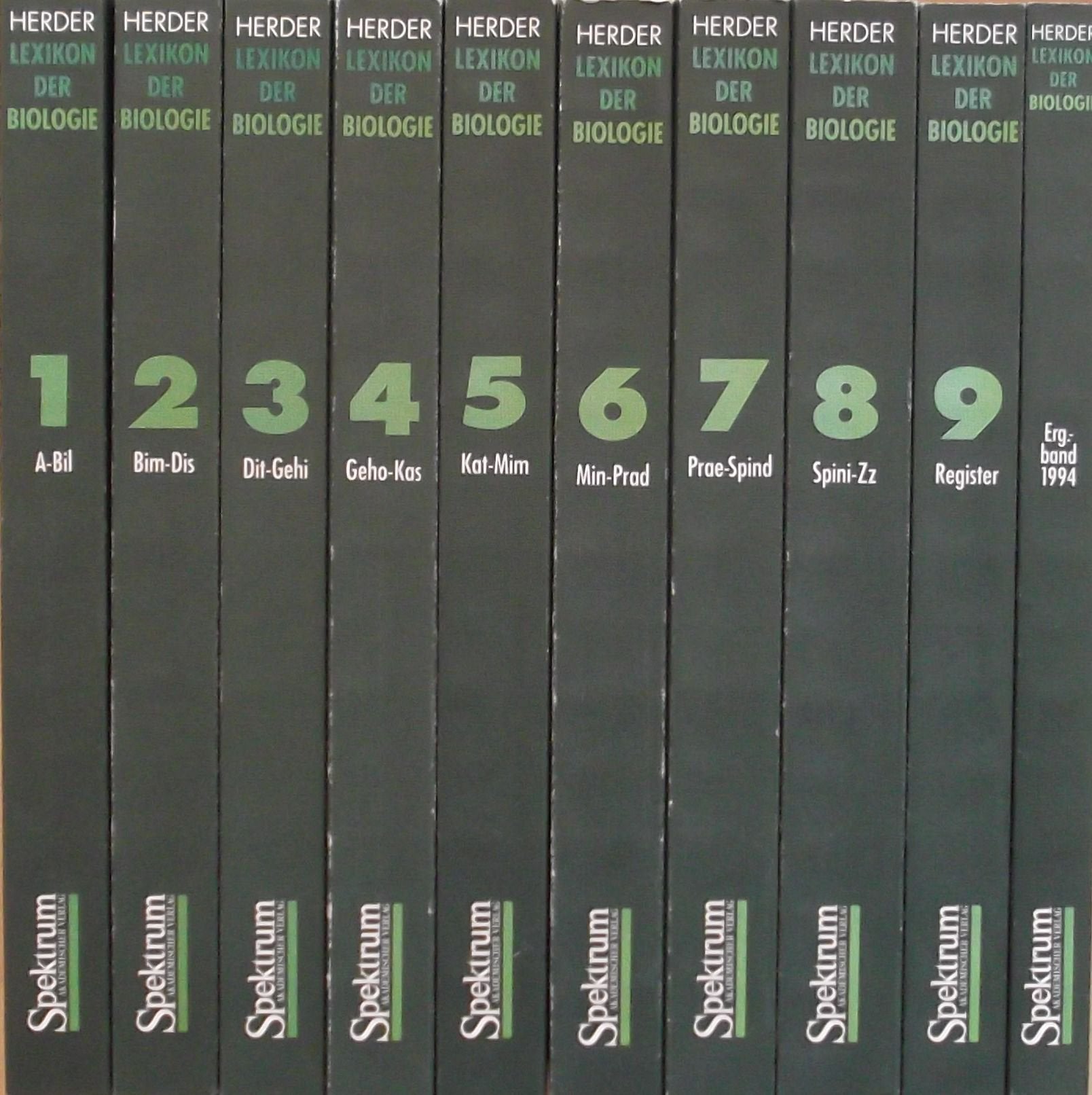 Herder Lexikon der Biologie Books