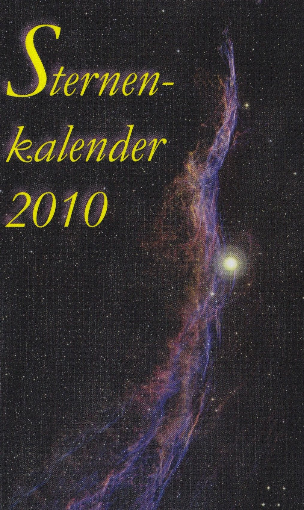 Sternenkalender 2010: Taschenkalender Natural Sciences