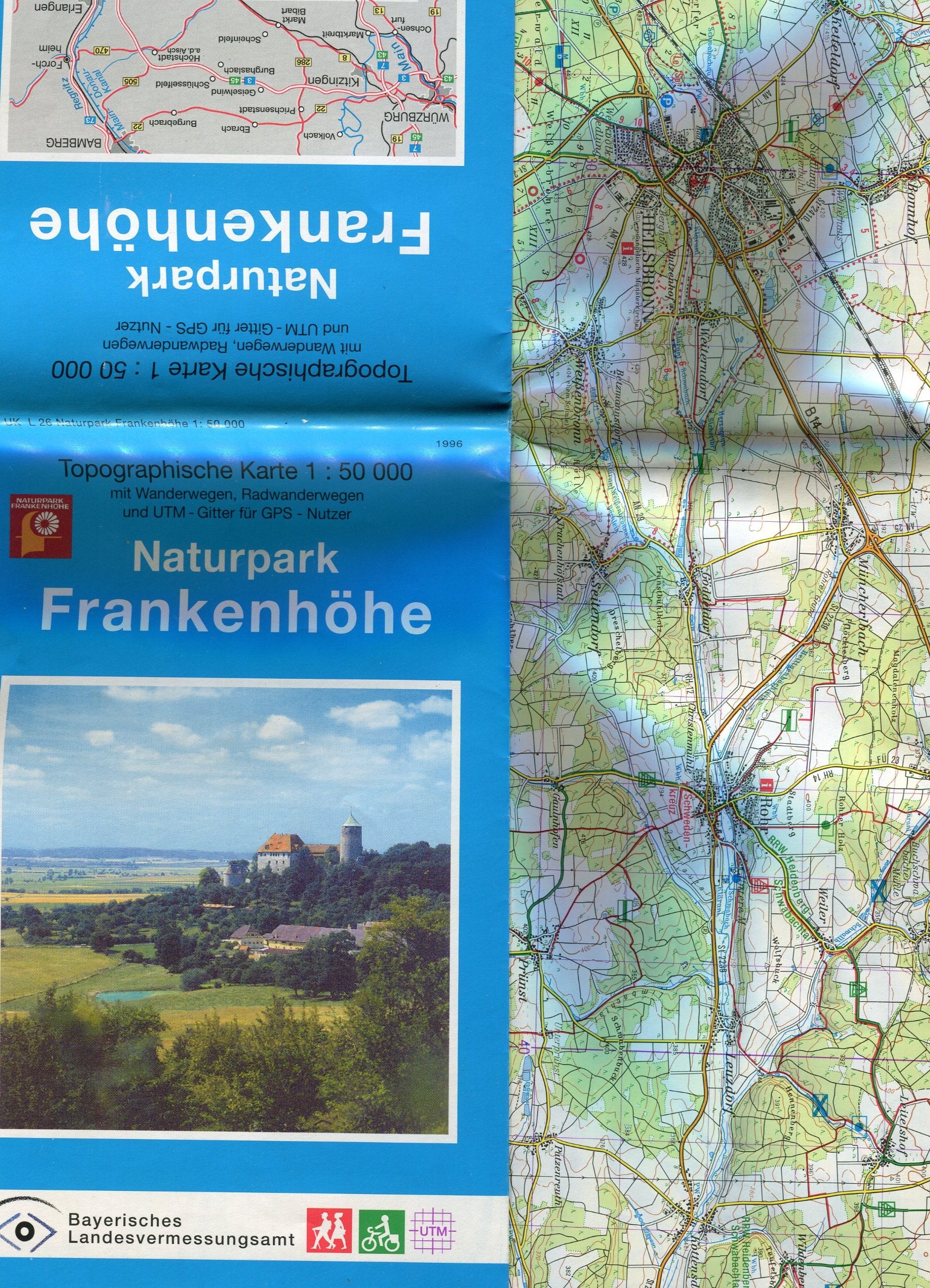Topographische Sonderkarten Bayern. Sonderblattschnitte auf der Grundlage der amtlichen topographischen Karten, meist grössere Kartenformate mit ... Karten Bayern, Bl.26, Naturpark Frankenhöhe Maps & Plans