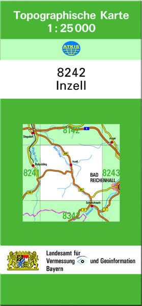 TK25 8242 Inzell: Topographische Karte 1:25000 (TK25 Topographische Karte 1:25000 Bayern) Leisure, Home & Garden