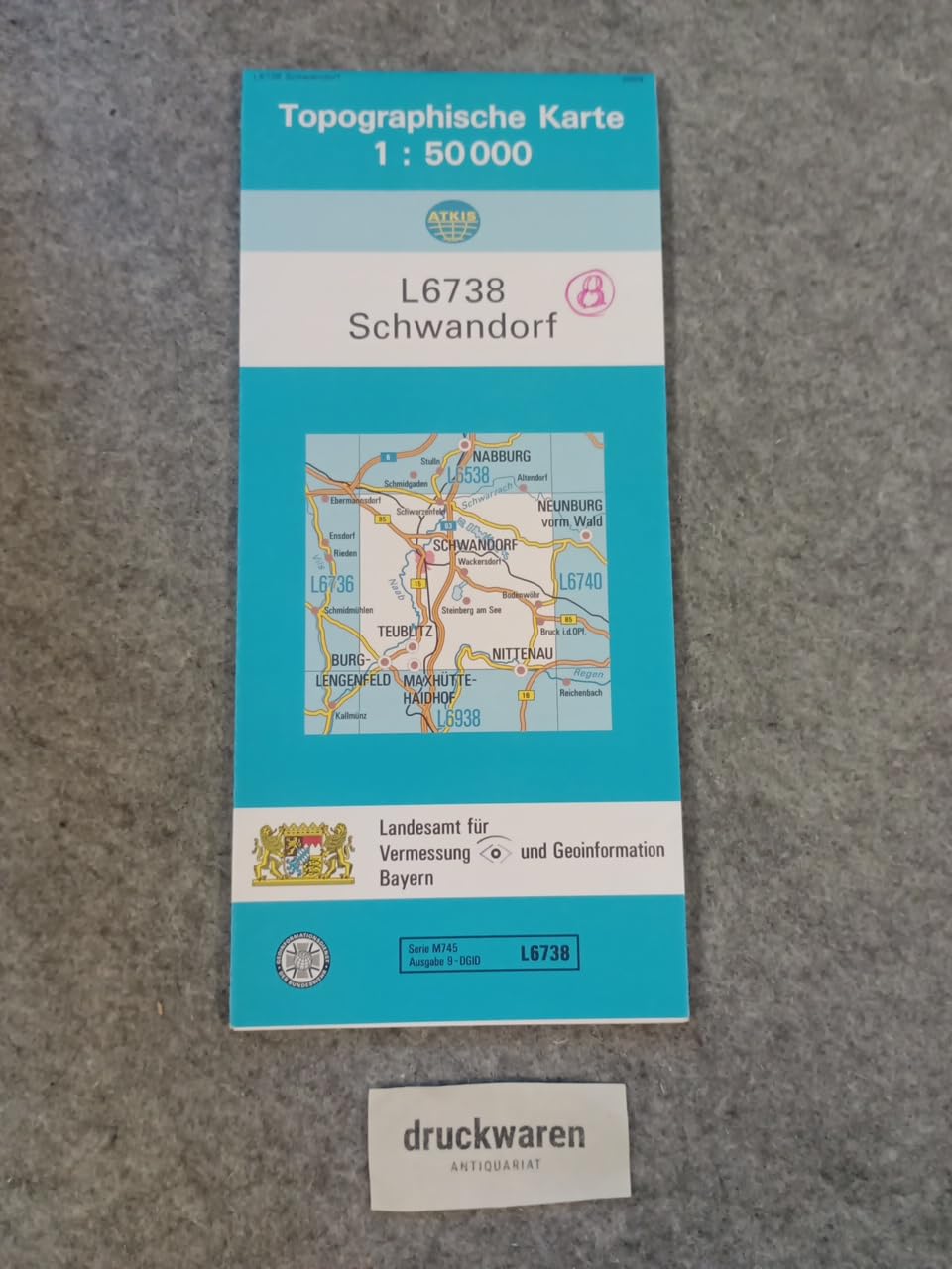 TK50 L6738 Schwandorf: Topographische Karte 1:50000 (TK50 Topographische Karte 1:50000 Bayern) Leisure, Home & Garden