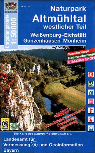 Naturpark Altmühltal, westlicher Teil: Weissenburg - Eichstätt - Gunzenhausen - Monheim (Topographische Sonderkarten Bayern /Topographische Umgebungskarten 1:50000) Leisure, Home & Garden