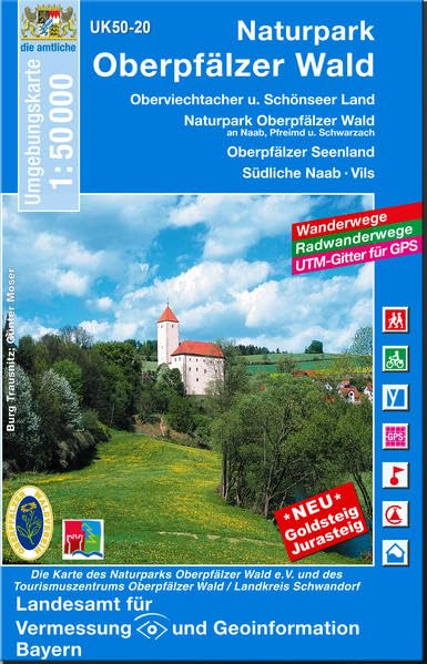 UK50-20 Naturpark Oberpfälzer Wald: Oberviechtacher u. Schönseer Land - Naturpark Oberpfälzer Wald an Naab, Pfreimd und Schwarzach - Oberpfälzer ... Karte Freizeitkarte Wanderkarte) Leisure, Home & Garden
