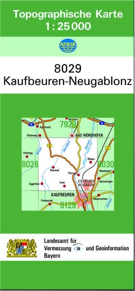TK25 8029 Kaufbeuren-Neugablonz: Topographische Karte 1:25000 (TK25 Topographische Karte 1:25000 Bayern) Leisure, Home & Garden