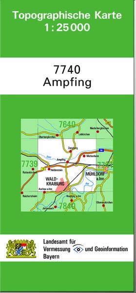 TK25 7740 Ampfing: Topographische Karte 1:25000 (TK25 Topographische Karte 1:25000 Bayern) Leisure, Home & Garden