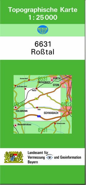 TK25 6631 Roßtal: Topographische Karte 1:25000 (TK25 Topographische Karte 1:25000 Bayern) Leisure, Home & Garden