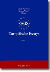 Europäische Essays, Band 1 . Law