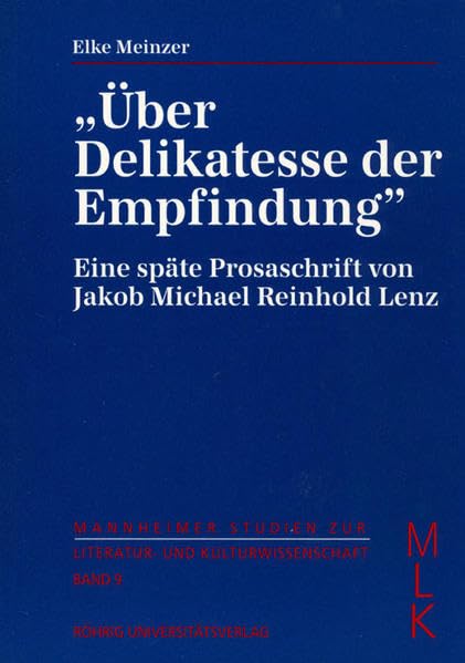 Über Delikatesse der Empfindung Contemporary literature