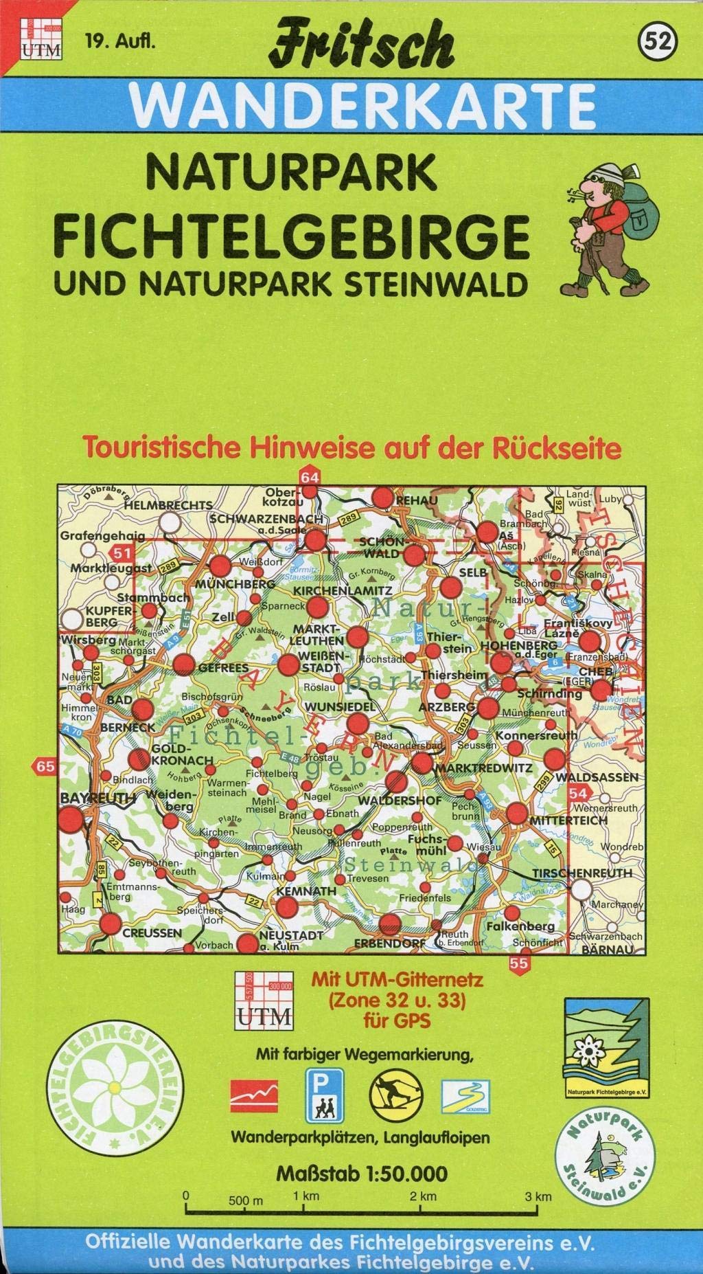 Naturpark Fichtelgebirge, Naturpark Steinwald 1 : 50 000. Fritsch Wanderkarte Leisure, Home & Garden