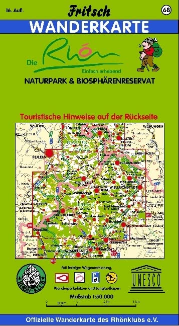 Naturpark & Biosphärenreservat Rhön 1 : 50 000. Wanderkarte Leisure, Home & Garden