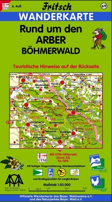Fritsch Karten, Nr.69, Rund um den Arber, Böhmerwald (Fritsch Wanderkarten 1:50000) Leisure, Home & Garden