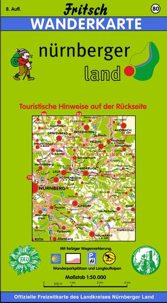 Nürnberger Land 1 : 50 000. Fritsch Wanderkarte Leisure, Home & Garden