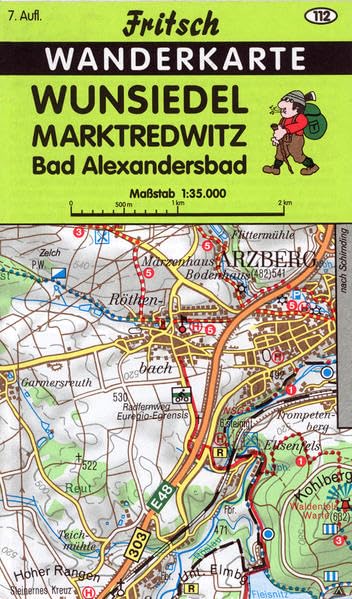 Wunsiedel - Marktredwitz - Bad Alexandersbad: Wanderkarte (Fritsch Wanderkarten 1:35000) Leisure, Home & Garden