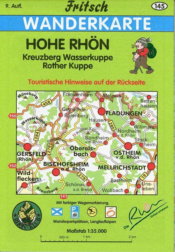 Hohe Rhön 1 : 35 000. Fritsch Wanderkarte Leisure, Home & Garden