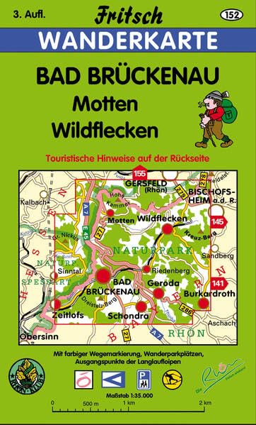 Bad Brückenau 1 : 35 000. Fritsch Wanderkarte book