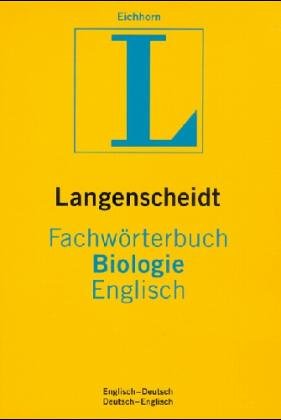 Langenscheidts Fachwörterbuch, Fachwörterbuch Biologie, Deutsch-Englisch Foreign Languages ​​& Dictionaries