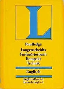 Langenscheidts Fachwörterbuch Kompakt, Routledge Fachwörterbuch Kompakt Technik, Englisch Foreign Languages ​​& Dictionaries