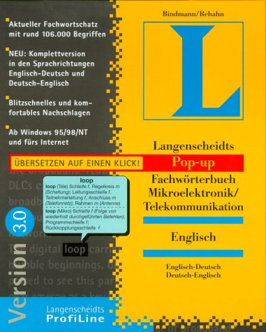 Langenscheidts Pop-up Fachwörterbuch Mikroelektronik - Telekommunikation CD-ROM. Englisch-Deutsch /Deutsch-Englisch Learning